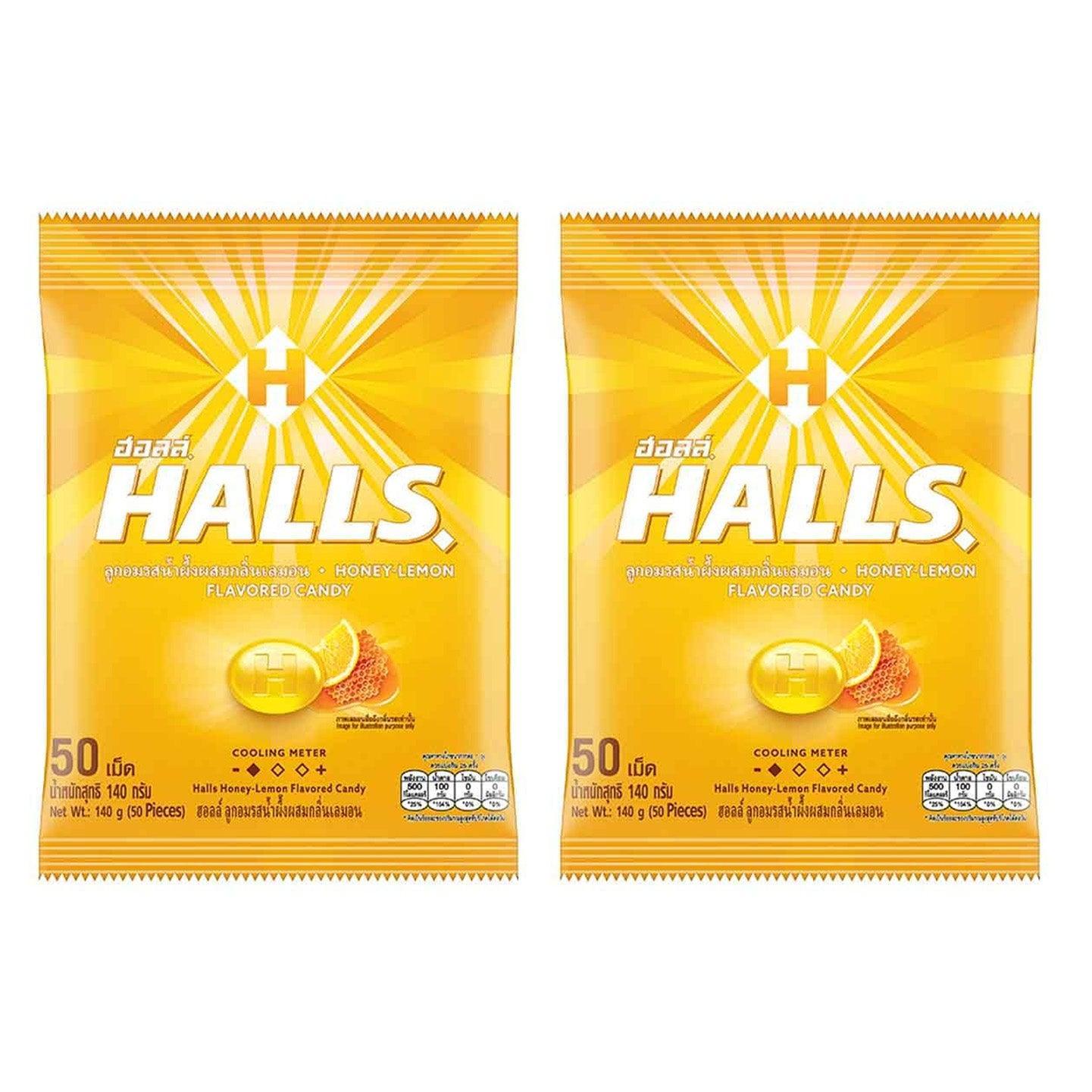 Halls Honey Lemon Candy 50pcs 140g (1+1) Offer - Pinoyhyper