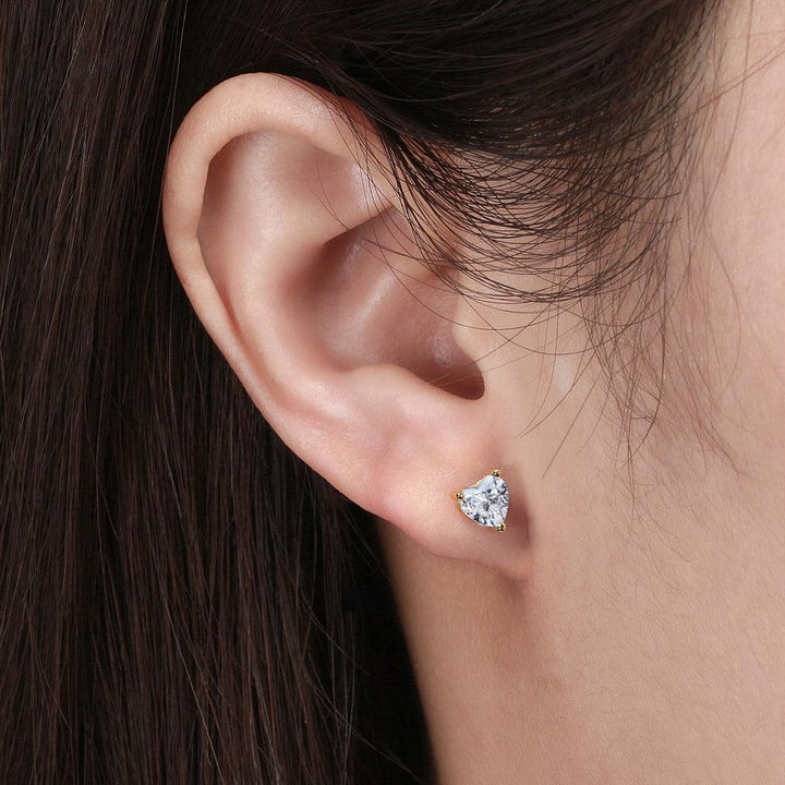 Heart Stud Earrings 1 Pc - Pinoyhyper