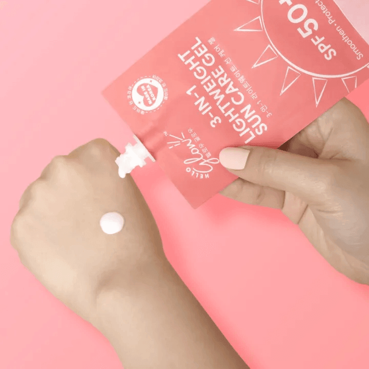 Hello Glow 3-in-1 Lightweight Sun Care Gel SPF 50 + - 50g - Pinoyhyper
