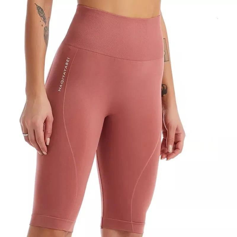 High Waisted Workout Shorts For Women - Naqiyayabei SH 209 - Pinoyhyper