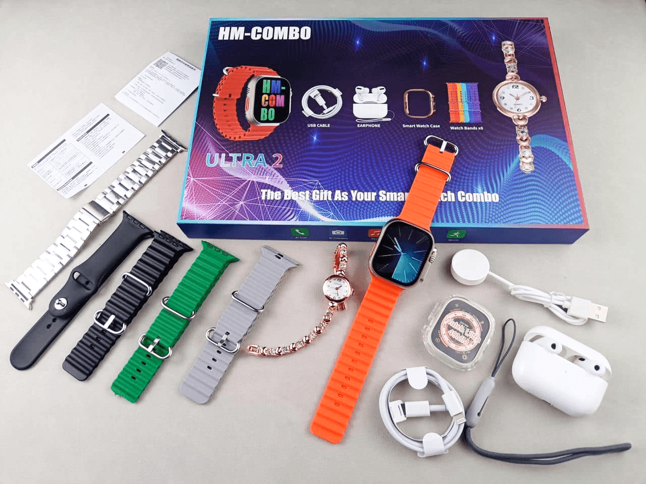 HM-Combo Ultra 2 Smart Watch + Airpods - Pinoyhyper
