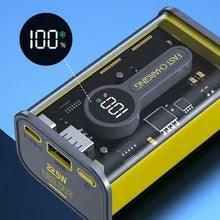 HMT 10000mAh Transparent Mini Power Bank PD Fast Charge Portable - Pinoyhyper