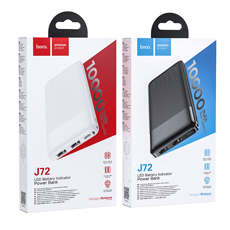 Hoco Easy Travel 10000mAh Power Bank - J72 - Pinoyhyper