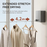 Wall-Mounted Retractable Clothesline