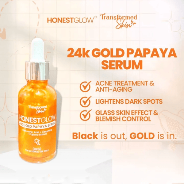 Honest Glow 24K Gold Papaya Serum - 30ml - Pinoyhyper