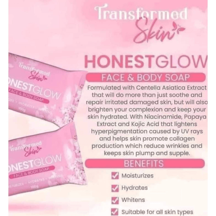 Honest Glow Glass Skin Soap - 125g - Pinoyhyper