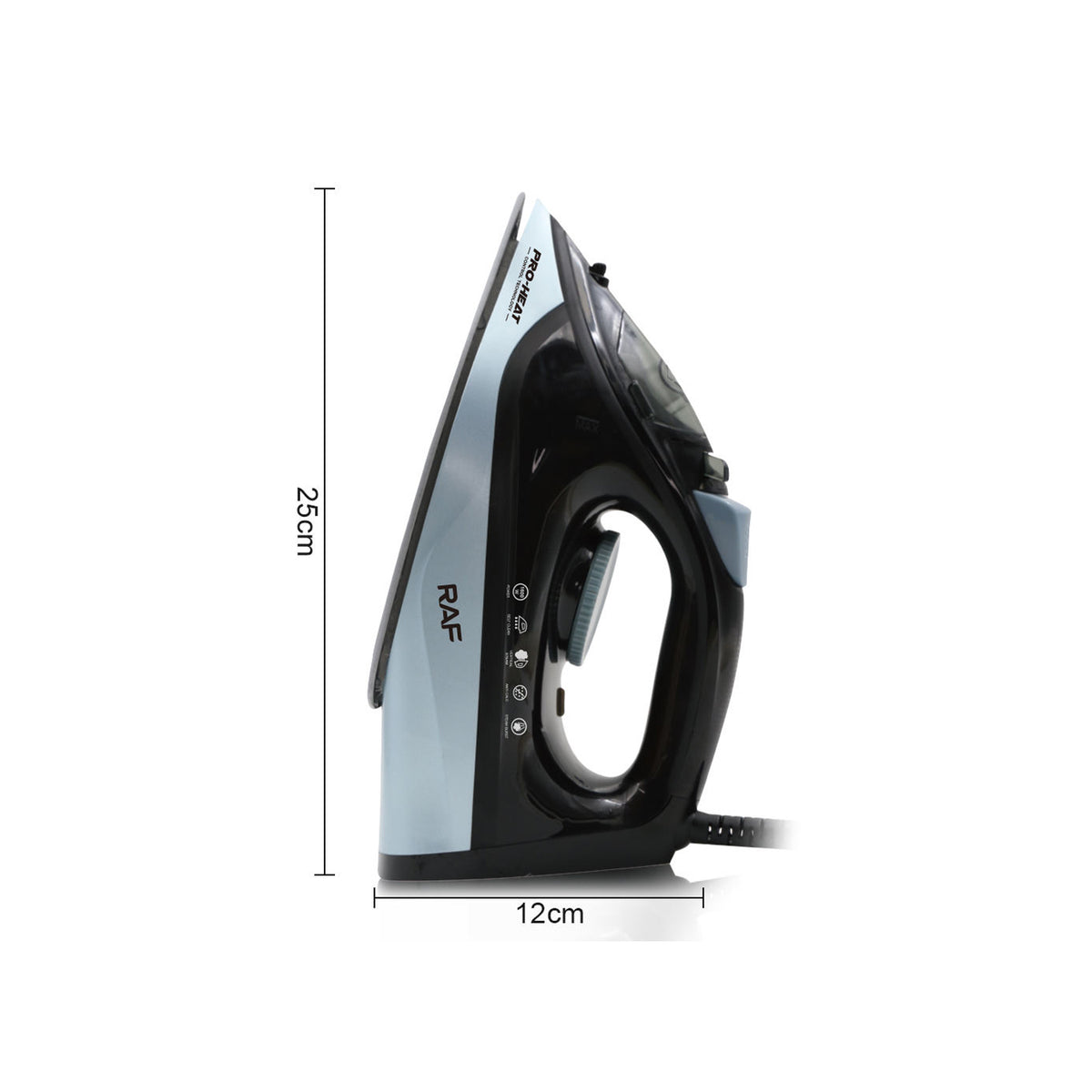 RAF Heat 1600W Electric Stream Iron Box - R1202B