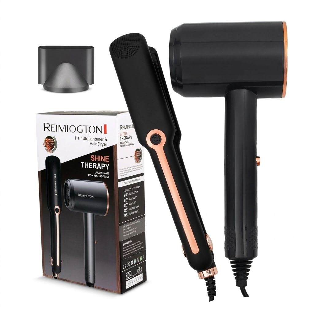 Reimiogton Shine Therapy Hair Straightener & Hair Dryer Set - RE2567