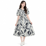 Mierdan Womens Casual Puffy Half Sleeve Dress - 6538