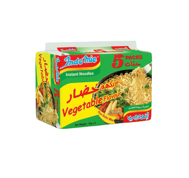 Indomie Instant Noodles Vegetable Flavor 5Pcs x 75g - Pinoyhyper