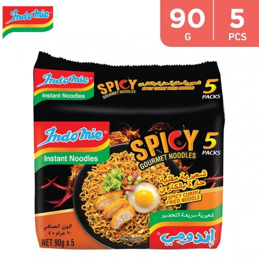 Indomie Noodles Spicy Curry Fried Flavour - 5 X 90g - Pinoyhyper