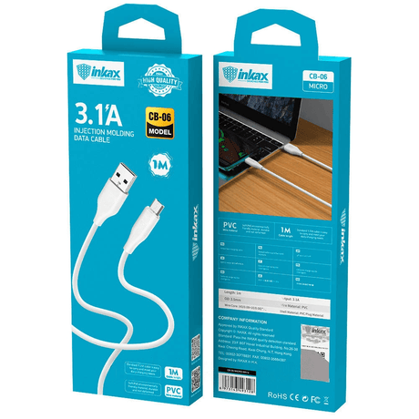 Inkax 3.1A Micro Charger Cable CB-06 - Pinoyhyper