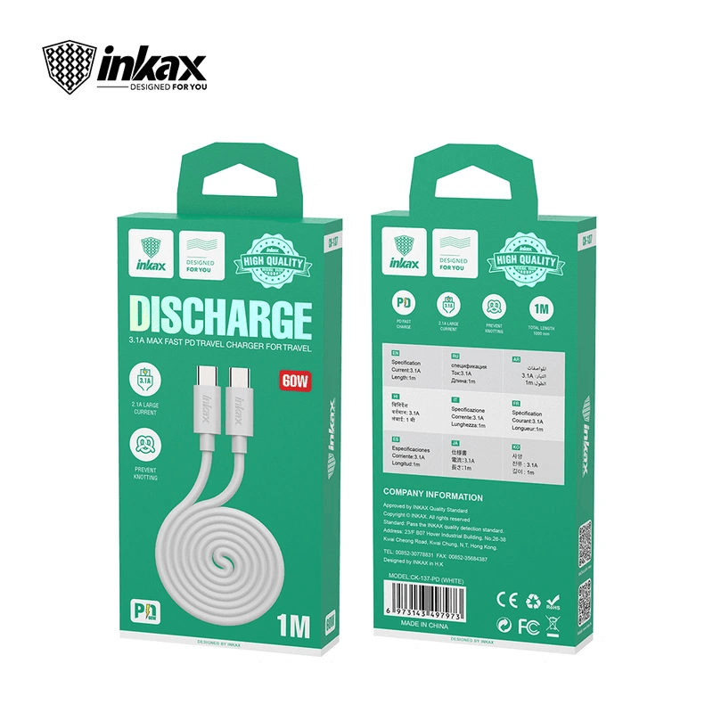 Inkax Original 60W Type C Charger Cable CK-137 - Pinoyhyper