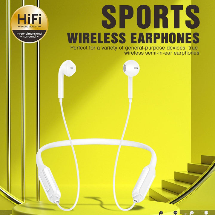 Inkax - Original Wireless Sports Earphones AEH-01 (White) - Pinoyhyper