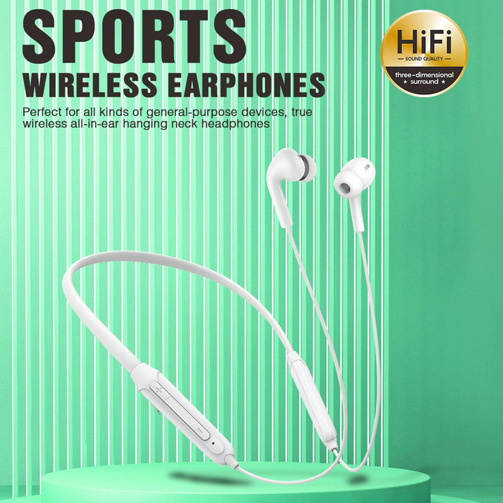 Inkax - Original Wireless Sports Earphones AEH-02 (White) - Pinoyhyper