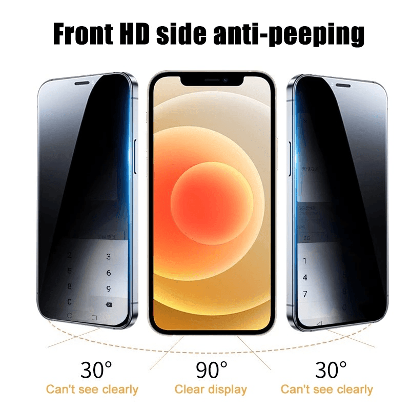 IPhone 13 Pro (Black) Privacy Glass Original Screen Protector - Pinoyhyper