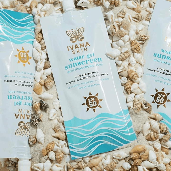 Ivana Skin Water Gel Sunscreen With Hyaluronic Acid SPF50 - 50g - Pinoyhyper
