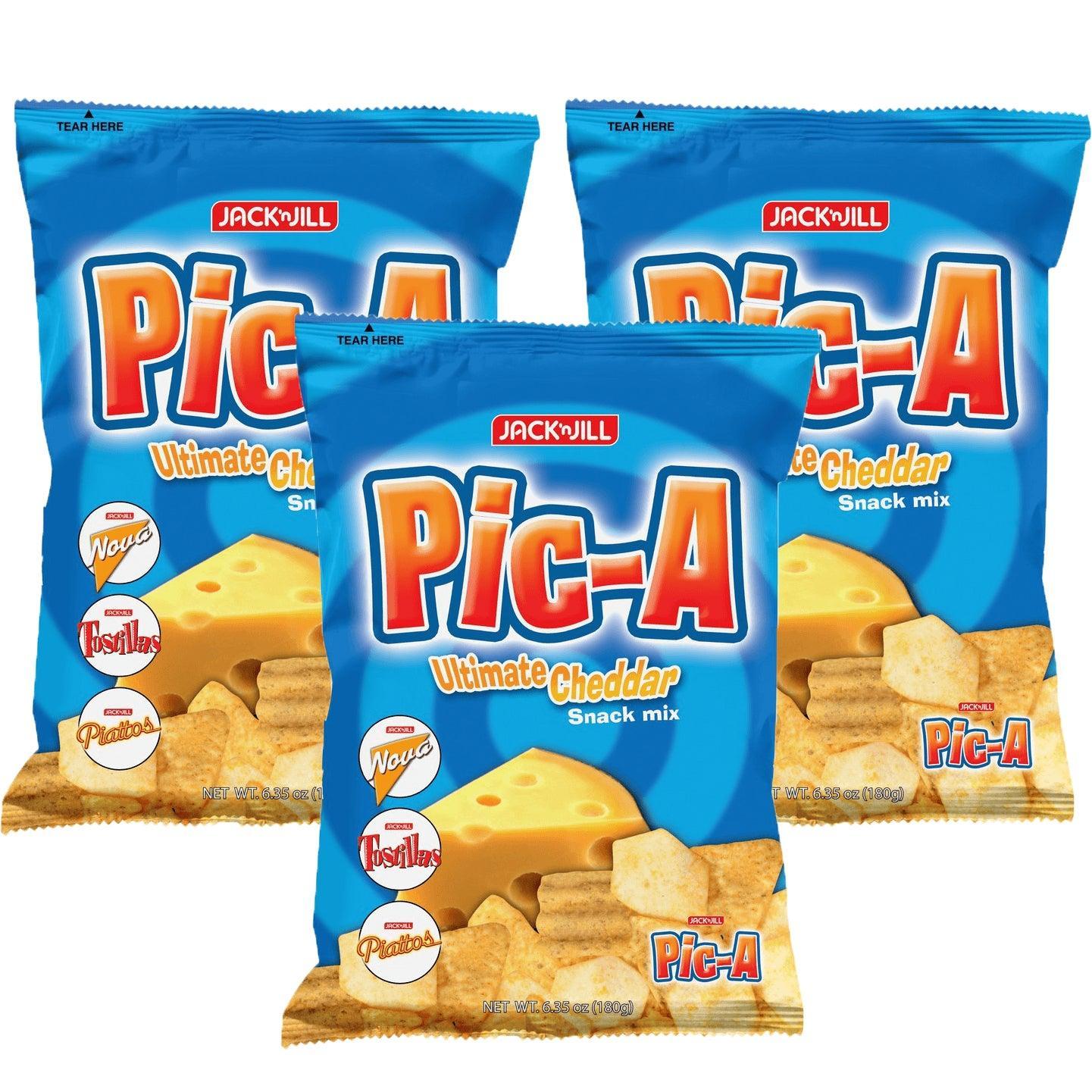 Jack 'n Jill Pic-A Ultimate Cheddar Snack Mix - 3Pcs × 90g (Combo Offer) - Pinoyhyper