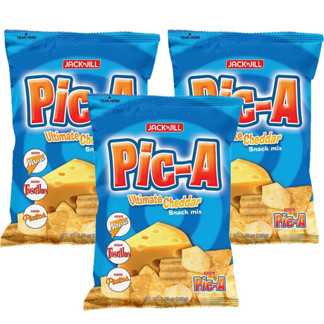 Jack 'n Jill Pic-A Ultimate Cheddar Snack Mix - 3Pcs × 90g (Combo Offer) - Pinoyhyper