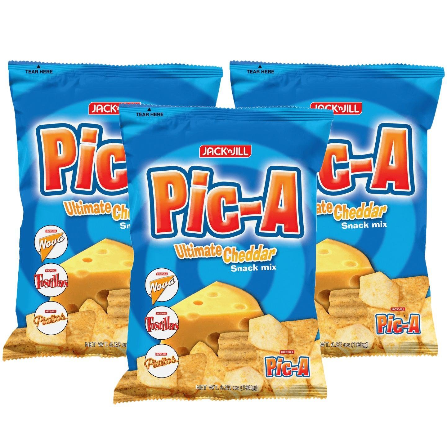 Jack 'n Jill Pic-A Ultimate Cheddar Snack Mix - 3Pcs × 90g (Combo Offer) - Pinoyhyper
