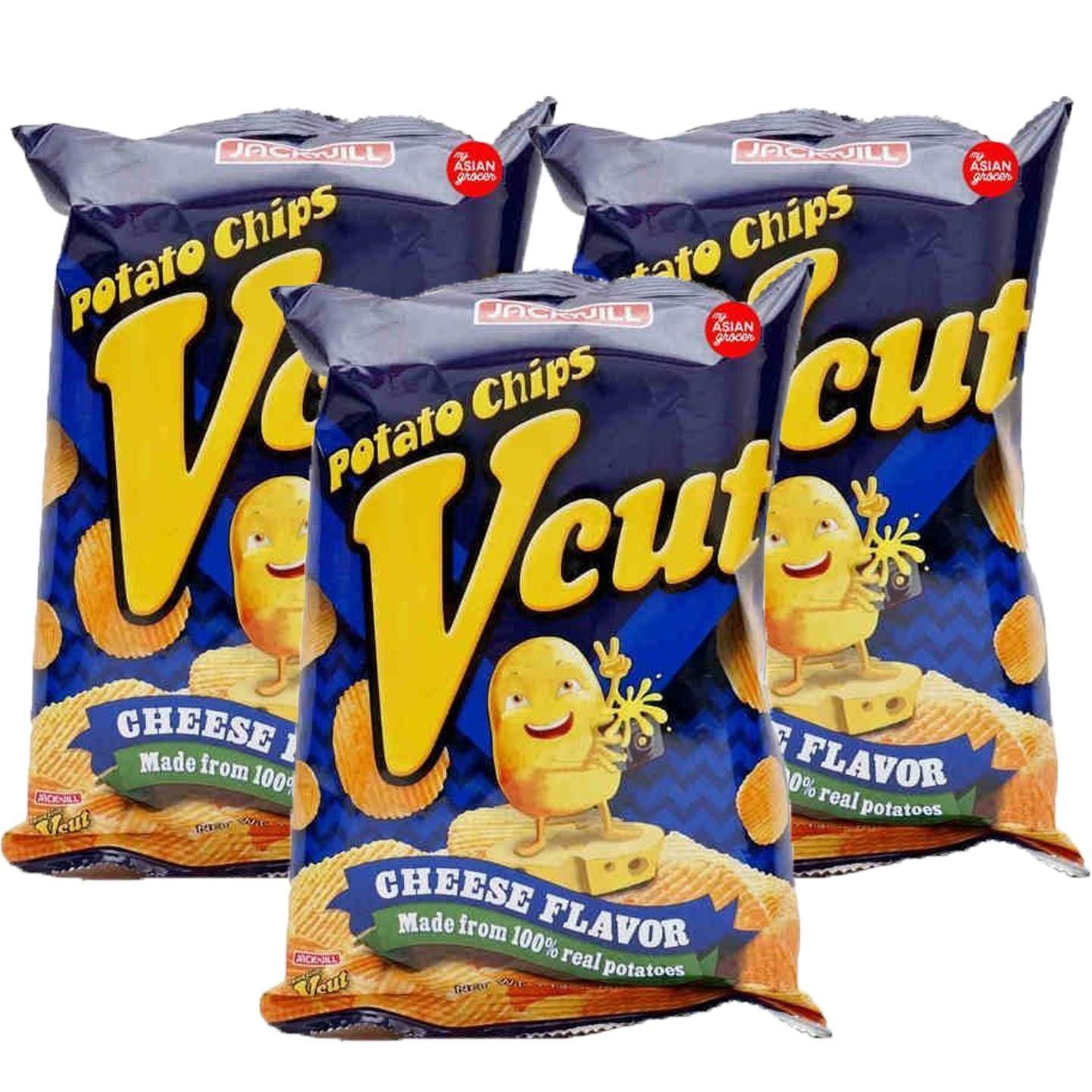 Jack`n Jill Vcut Potato Chips Cheese - 3Pcs × 60g (Offer) - Pinoyhyper