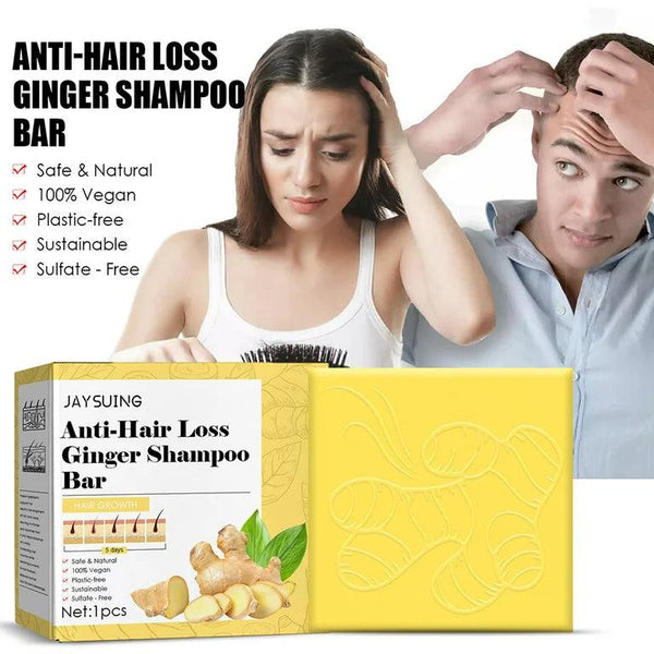 Jaysuing Anti-Hair Loss Ginger Shampoo Bar - Pinoyhyper