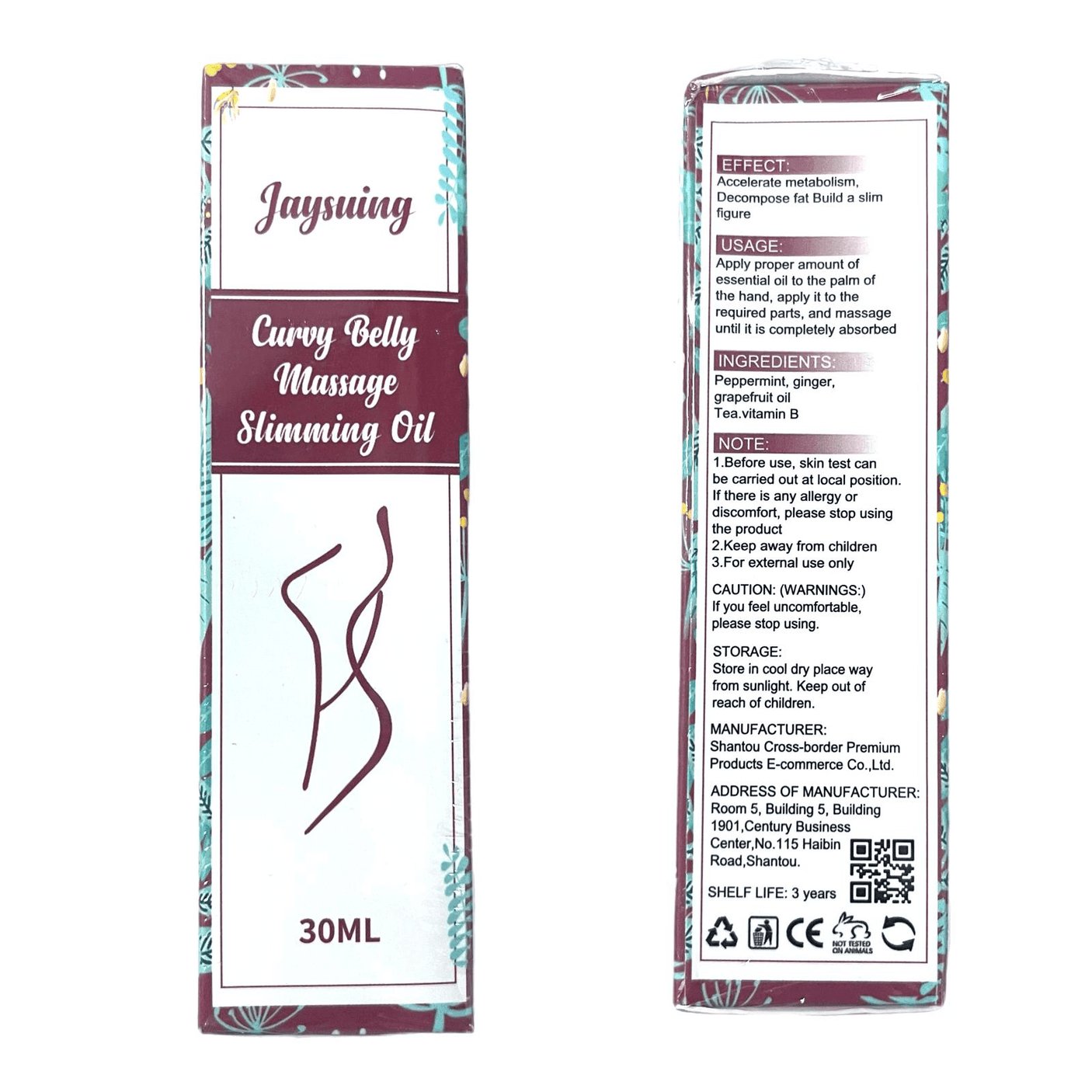 Jaysuing Curvy Belly Massage Slimming Oil - 30ml - Pinoyhyper