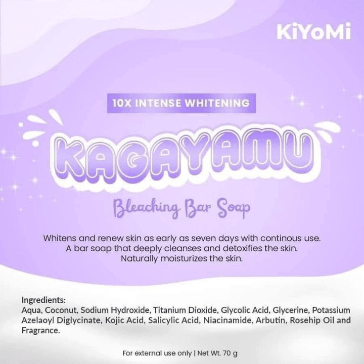 Kagayamu Bleaching Soap (Violet) - 70g - Pinoyhyper