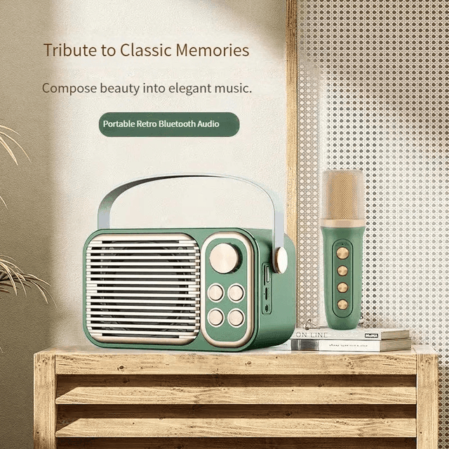 Karaoke Portable BT Speaker With Microphone - M104 - Pinoyhyper