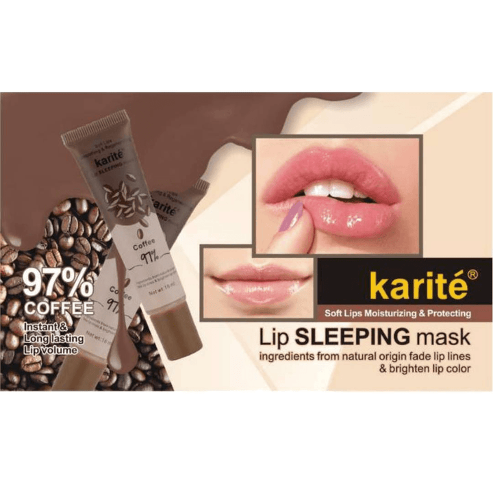 Karite Lip Sleeping Mask With Coffee Extract 97% - 18ml - Pinoyhyper