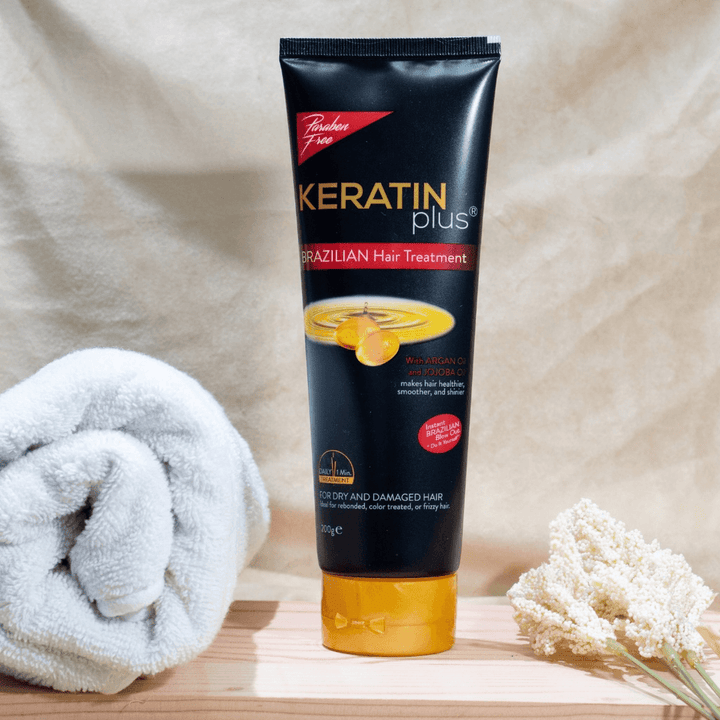 Keratin Plus Black Brazillian Hair Treatment Tube - 200g - Pinoyhyper