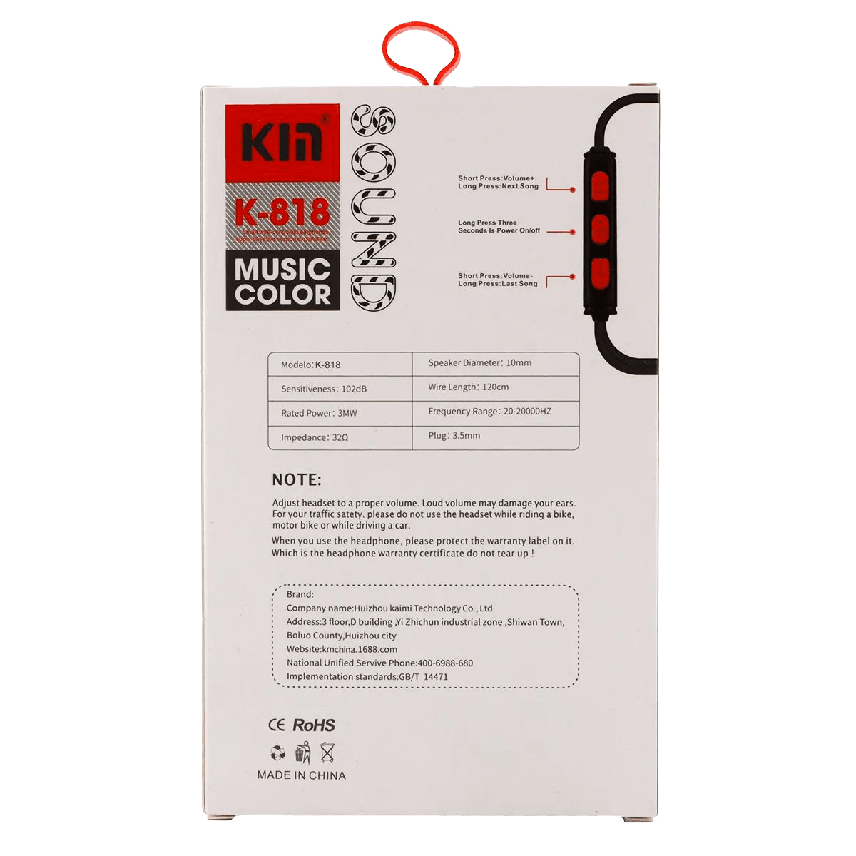 Kin Hi-Fi Wired Headphone - K818 – Pinoyhyper