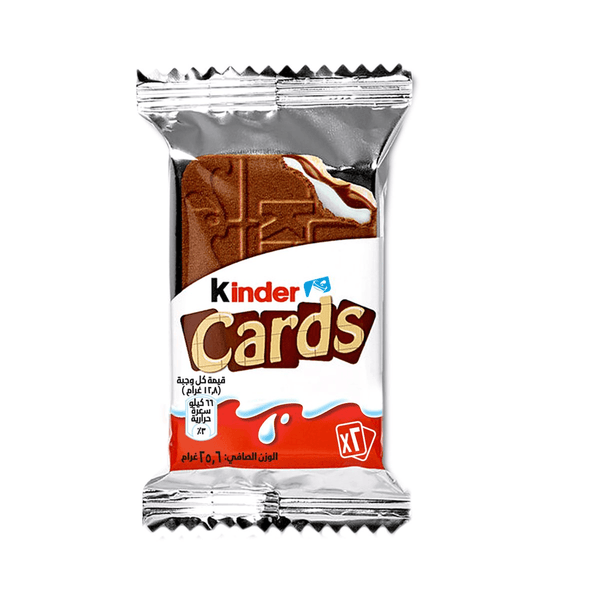 Kinder Cards Wafer Biscuits With Creamy Milk & Cocoa Filling - 25.6g - Pinoyhyper