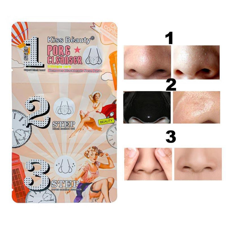 Kiss Beauty Pore Cleanser Remove Black Heads in 3 Steps - Pinoyhyper