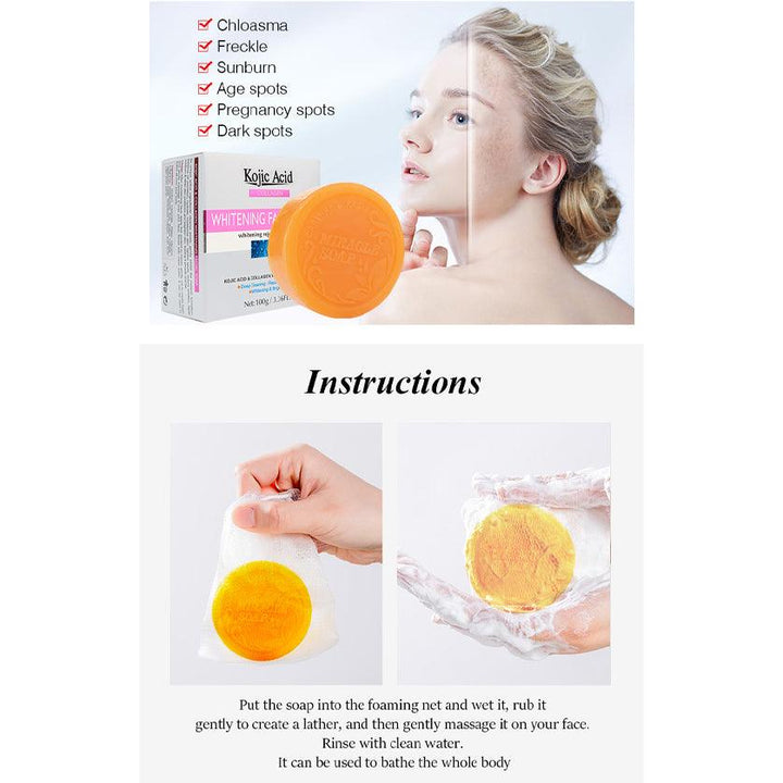 Kojic Acid Collagen Whitening Facial Soap - 100g - Pinoyhyper