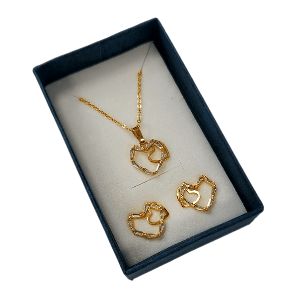 Koren Necklace Set Jewelry Heart - 847625 - Pinoyhyper