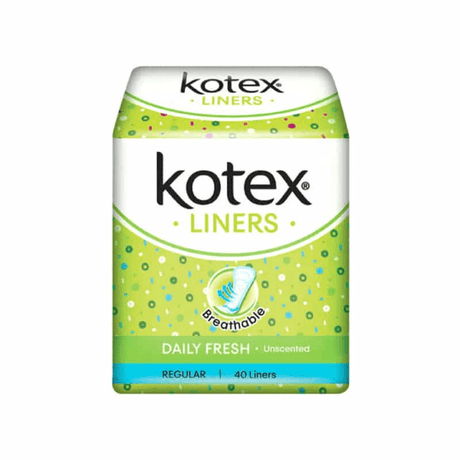 Kotex Daily Fresh Unscented Pantyliner Regular - 40 Pads - Pinoyhyper