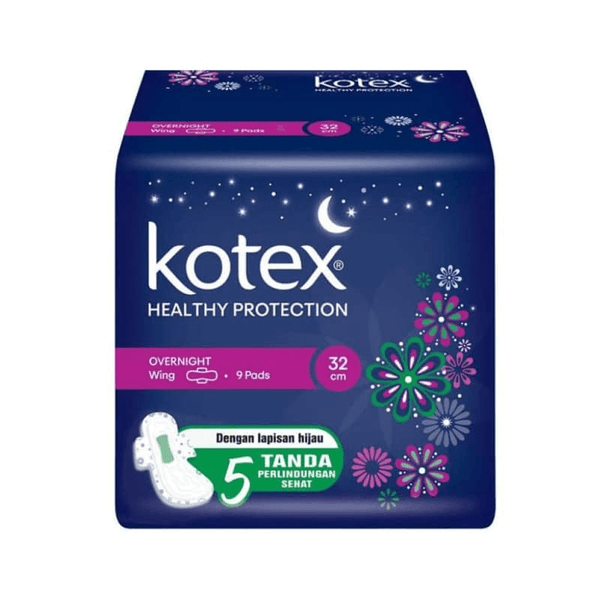 Kotex Healthy Protection OverNight Wing 32cm - 9 Pads - Pinoyhyper
