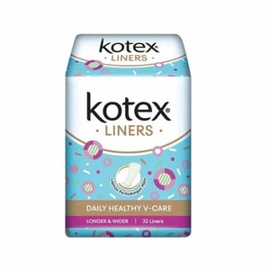 Kotex Healthy V-Care Longer & Wider Pantyliner - 32 Pads - Pinoyhyper