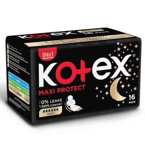 Kotex Maxi Protect Thick Pads Overnight Protection With Wings - 16Pcs - Pinoyhyper