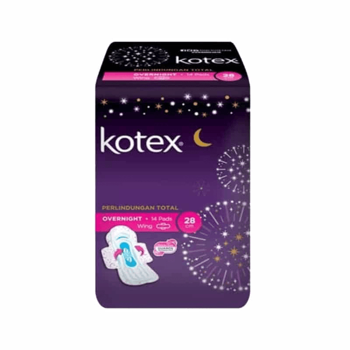 Kotex Soft & Smooth Overnight Heavy Flow Wing 28cm - 14 Pads - Pinoyhyper