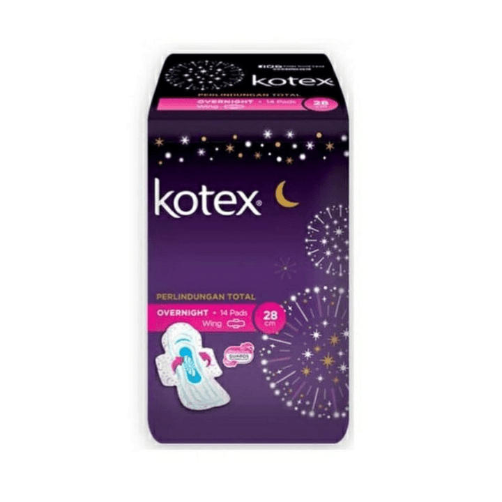 Kotex Soft & Smooth Overnight Heavy Flow Wing 28cm - 14 Pads - Pinoyhyper