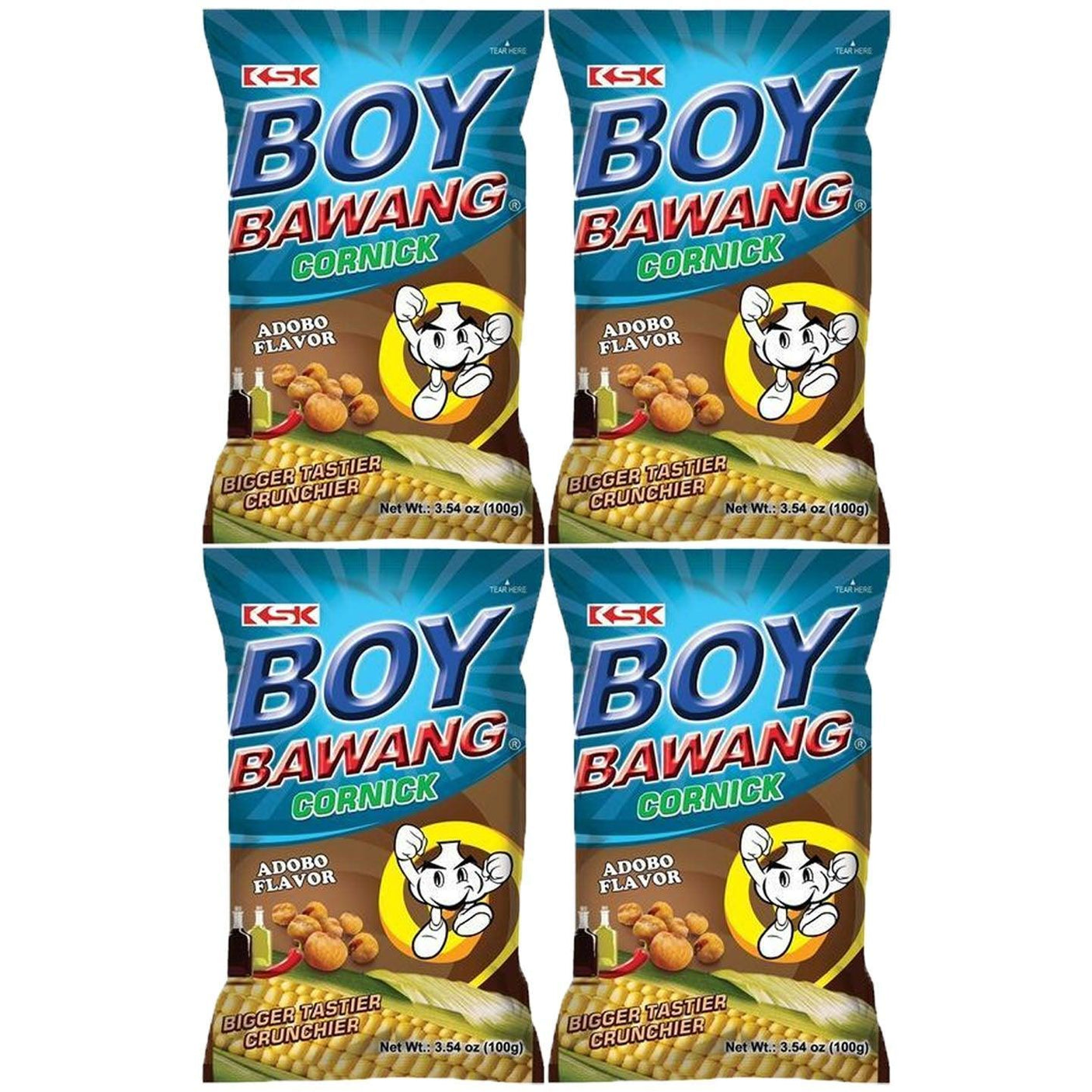 KSK Boy Bawang Cornick Adobo 100g (3+1) Offer - Pinoyhyper