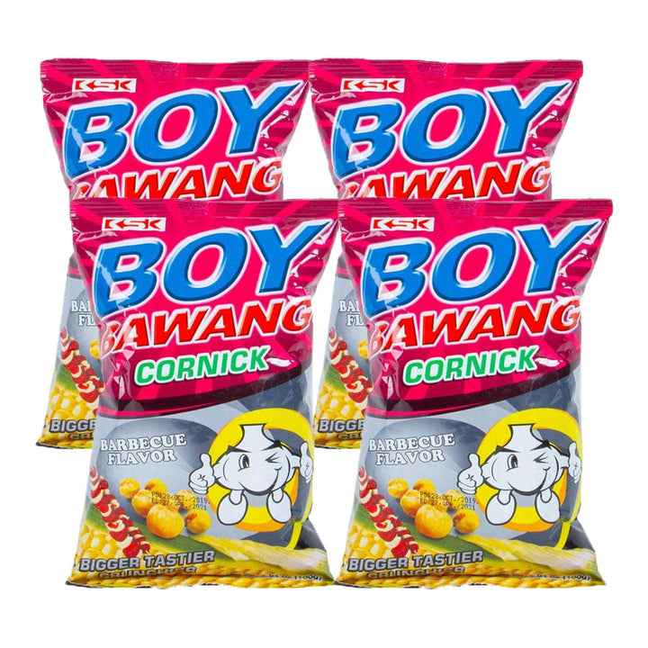 KSK Boy Bawang Cornick Barbecue 90g (3+1) Offer - Pinoyhyper