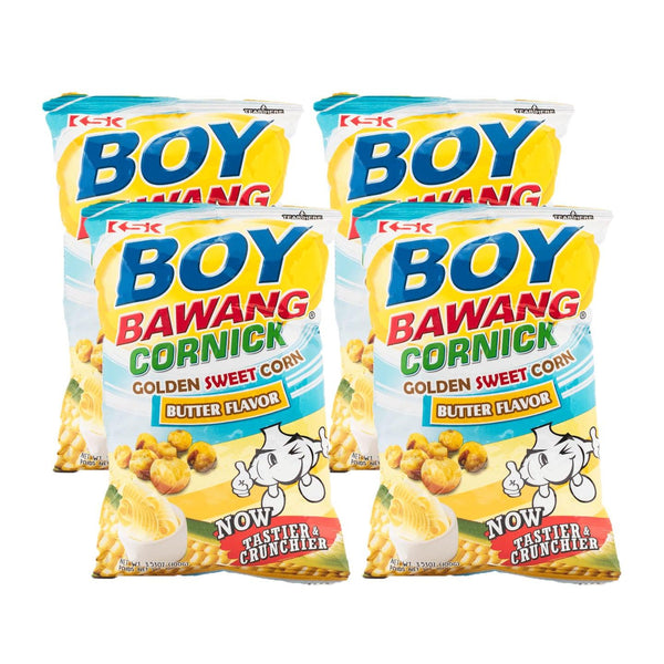 KSK Boy Bawang Cornick Butter Flavor - 100g (3+1) Offer - Pinoyhyper