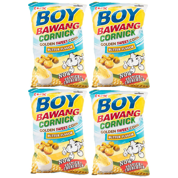 KSK Boy Bawang Cornick Butter Flavor - 100g (3+1) Offer - Pinoyhyper