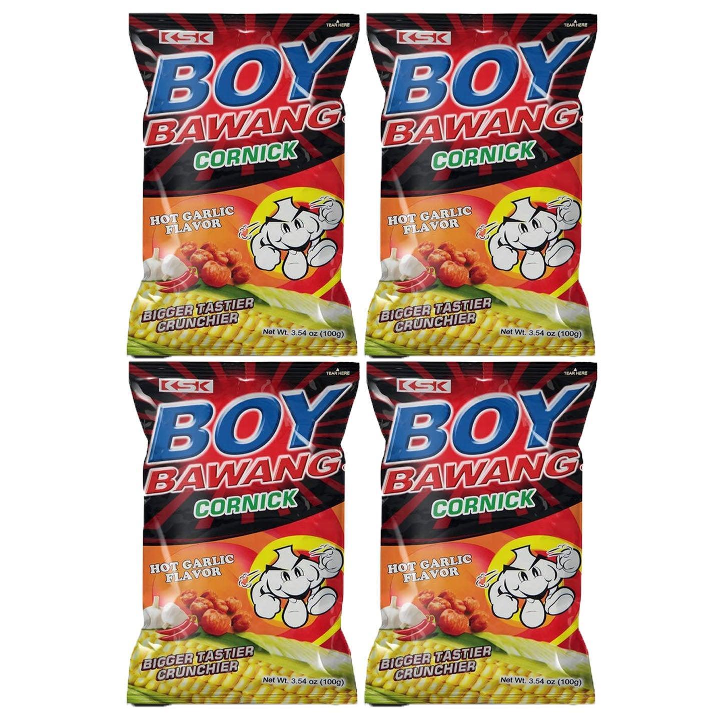 KSK Boy Bawang Cornick Hot Garlic 100g (3+1) Offer - Pinoyhyper