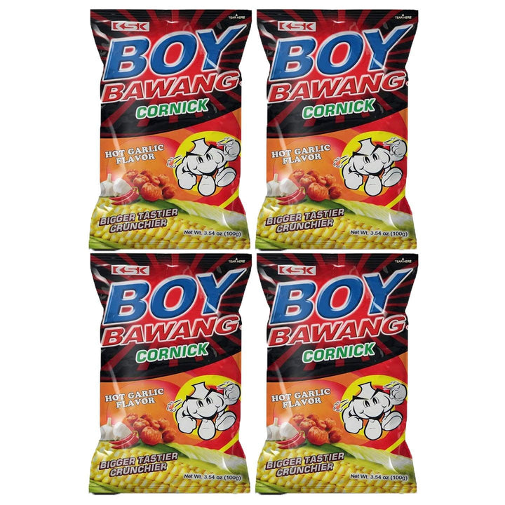 KSK Boy Bawang Cornick Hot Garlic 100g (3+1) Offer - Pinoyhyper