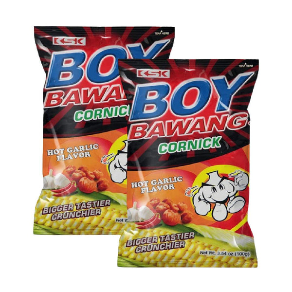 KSK Boy Bawang Cornick Hot Garlic 100g x 2 Pcs (Offer) - Pinoyhyper