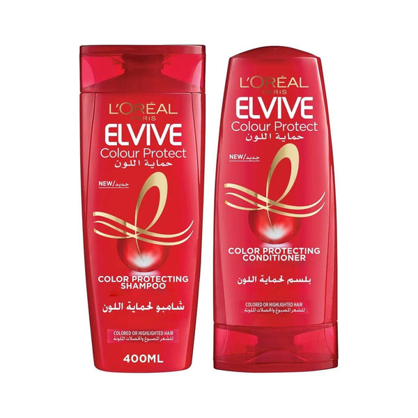 L'Oreal Elvive Color Protecting Shampoo + Conditioner - 400ml + 360ml - Pinoyhyper